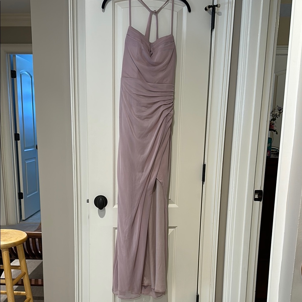 Azazie Blush Bridesmaid Dress